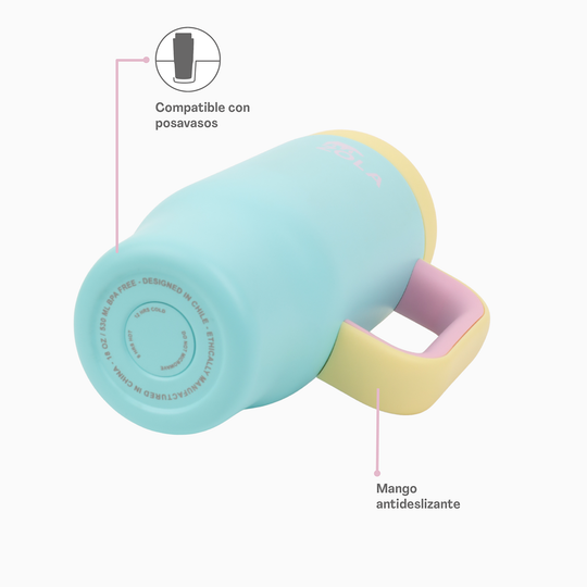 Vaso térmico Kids 530 ml Bombilla de Silicona