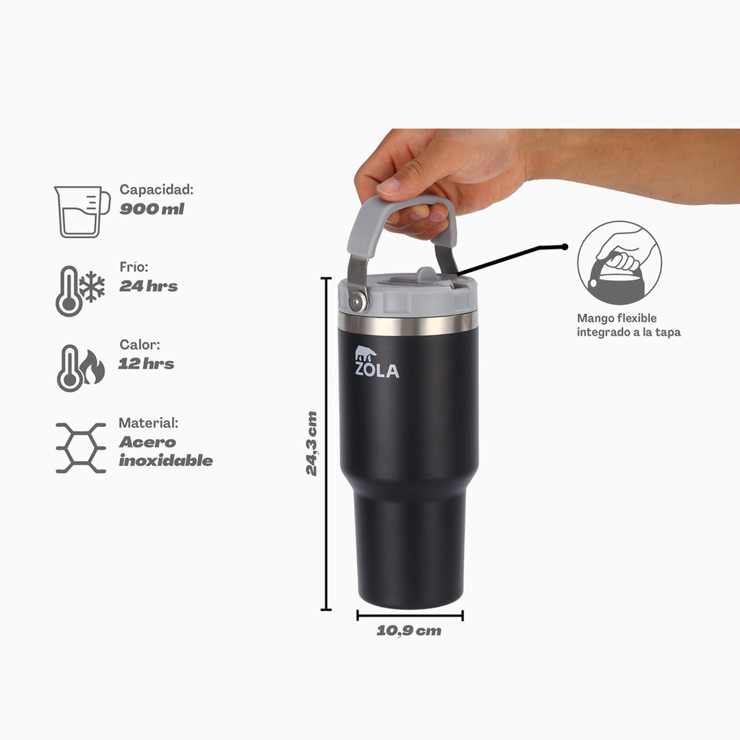 Botella Handle Flip 900 ml Pro 2.0