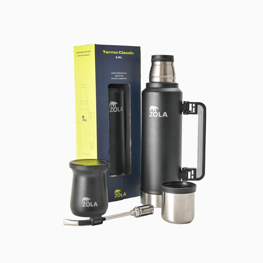 Set Mate Cup + Bombilla + Termo 1.4 Lt