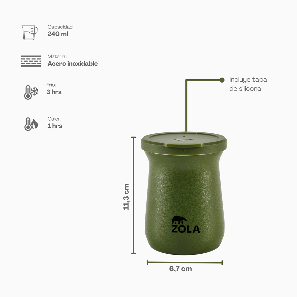 Set Mate cup + Bombilla | 240 ML