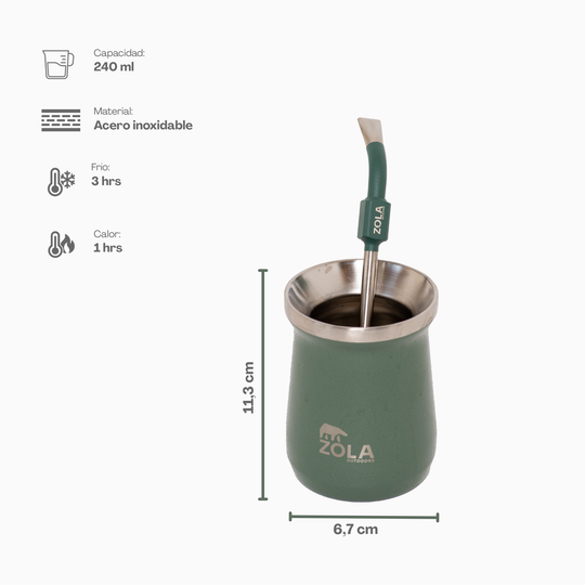Vaso Mate Térmico 240 ml