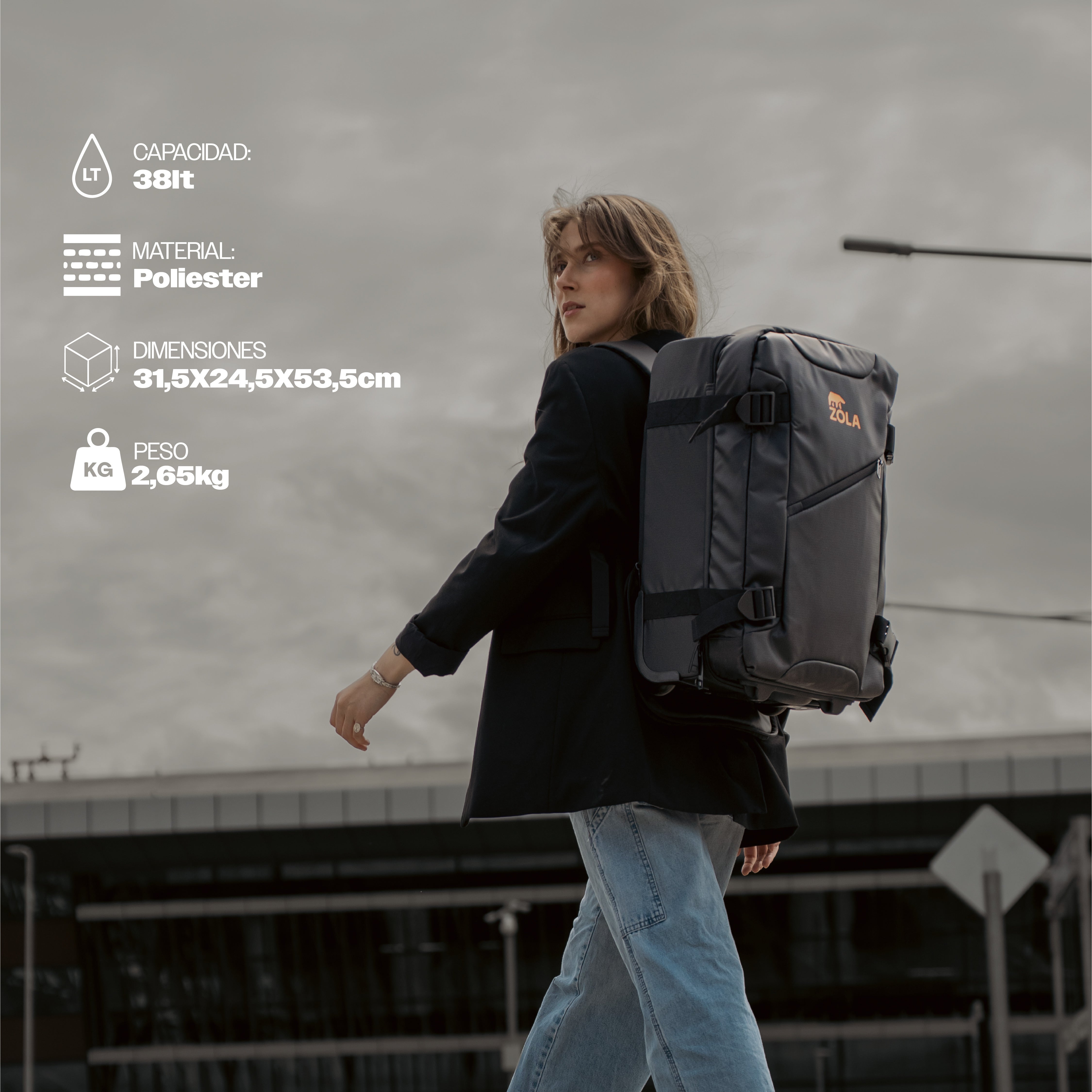 Maleta Zola Equipaje de Mano 38L – ZOLA