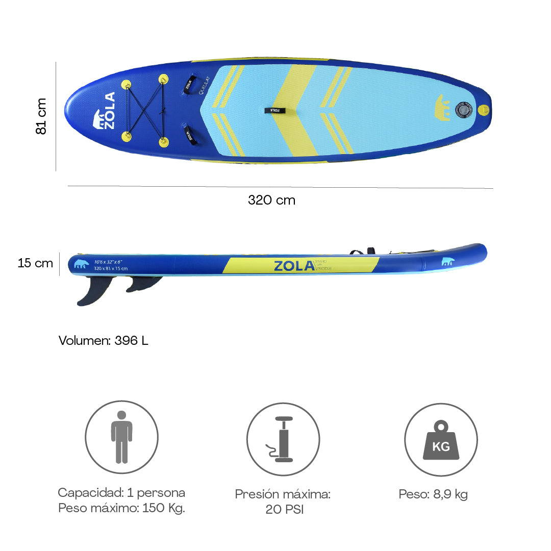 Stand Up Paddle Inflable Queulat 10’6’’