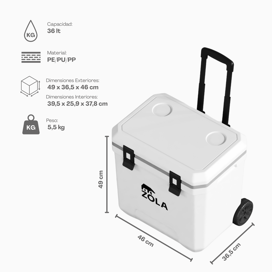 Cooler con Ruedas | 38 L